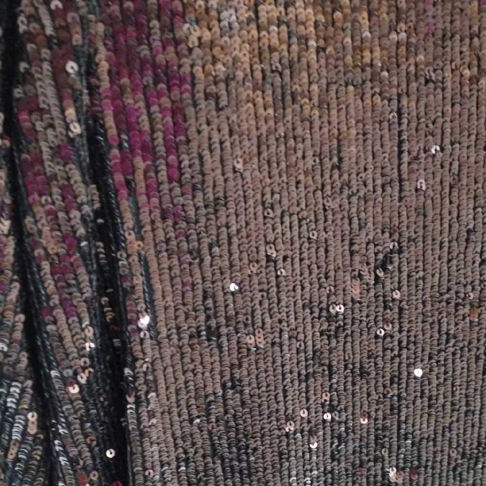 Express Sequin Open Front Boyfriend Blazer, Fully Lined, Size XL 16/18 - Picture 11 of 16